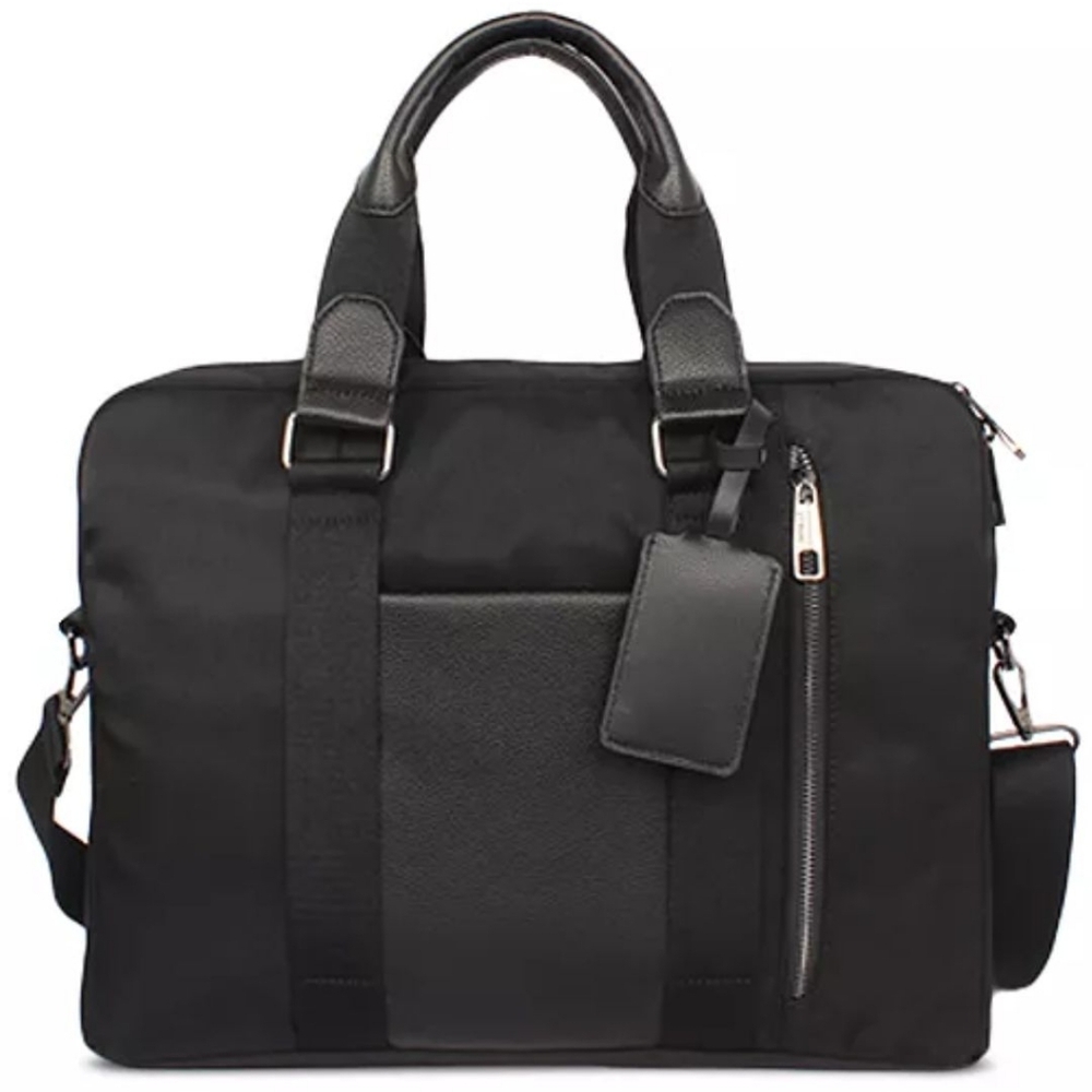 Alfani Alfatech Briefcase Laptop Bag For Travel or Work Black NWT